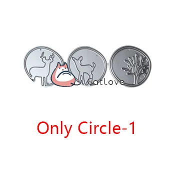 Only 3PCS Circle-1 3 шт круглые металлические режущие штампы для животных, трафареты для поделок, бумажные карточки для скрапбукинга, декоративные штампы для рукоделия, штампы для тиснения, штампы, новинка - Цвет: Only 3PCS Circle-1