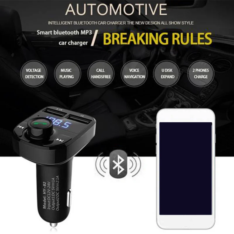 FM-передатчик Bluetooth для автомобиля аудиоадаптер и приемник звонки в режиме