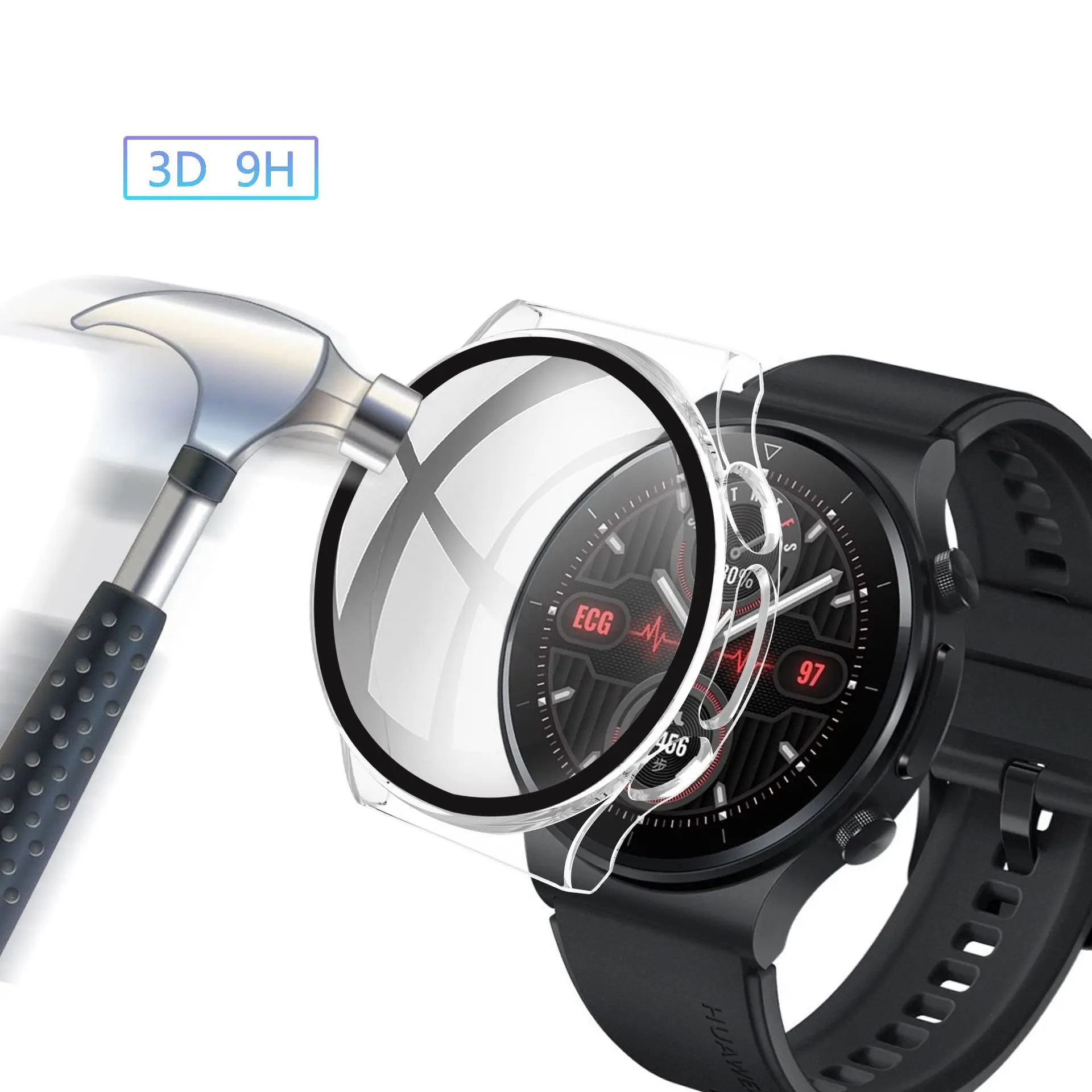 Защитная пленка из закаленного стекла для Huawei watch GT2 Pro ECG смарт-браслет Рамка