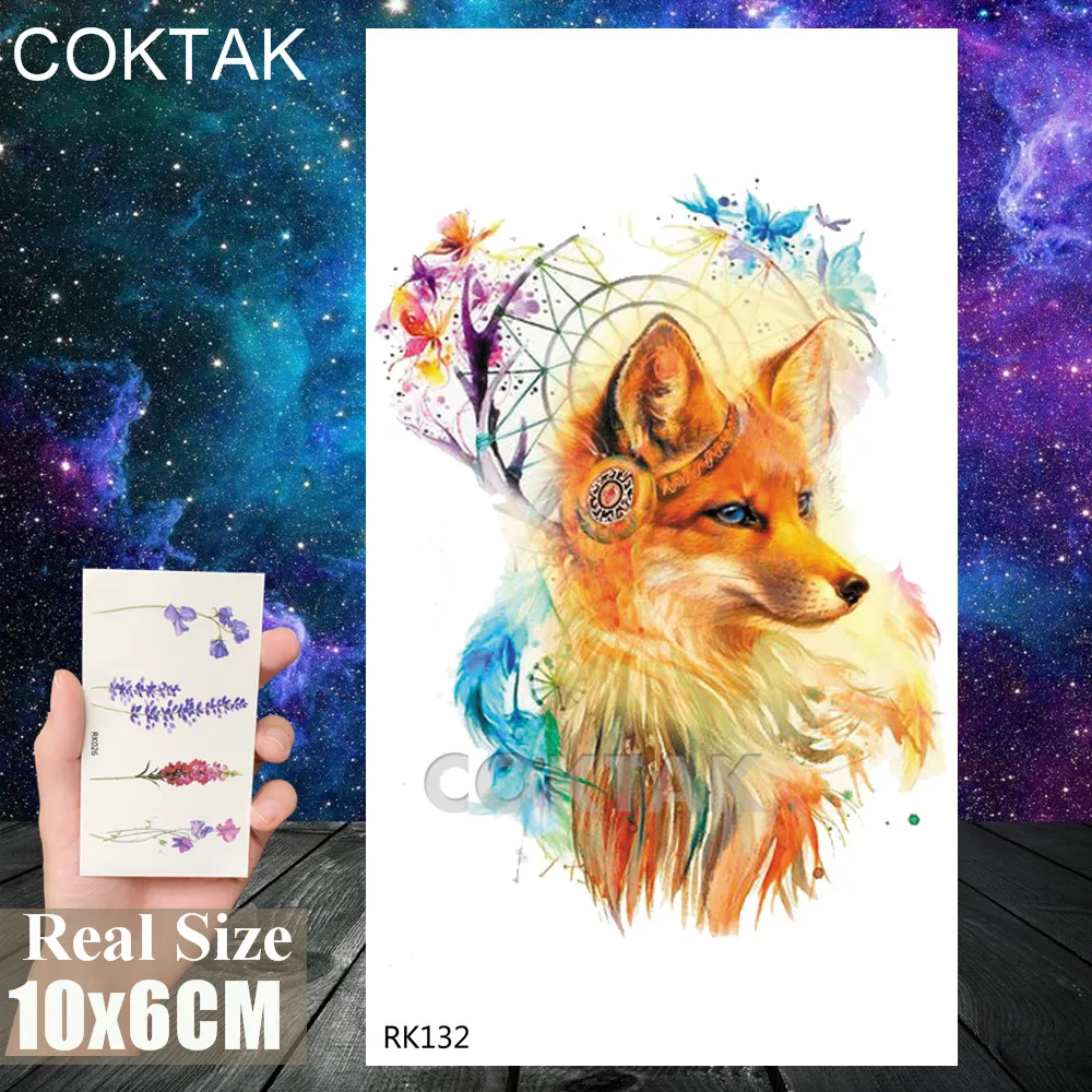 CRK132 В настоящее время являетесь пользователем без премиум-класса, временные татуировки модные Стикеры для Для женщин платья-иммитации качество переводная татуировка в индейском стиле для боди-арта(рука тату лист - Цвет: CRK132