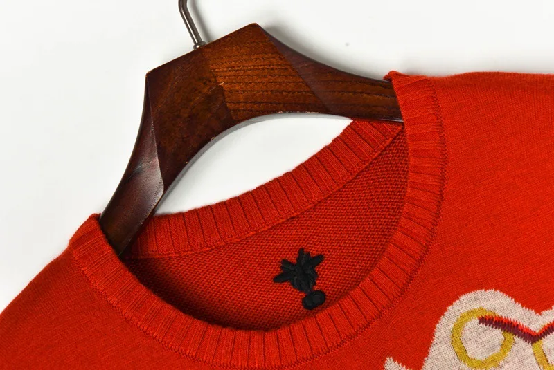 Женский джемпер женские свитера 2019 дизайнерский зимний свитер пуловер с круглым