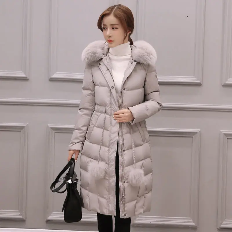 Down Jacket Women 2019 Winter Ultra Light Duck Basics Warm Female Coat Long Sleeve Outwear | Женская одежда