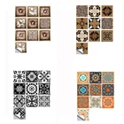 10 шт. 10*10 см прозрачная наклейка для плитки, самоклеящиеся настенные наклейки, украшение для ванной, кухни, стола, водонепроницаемые обои