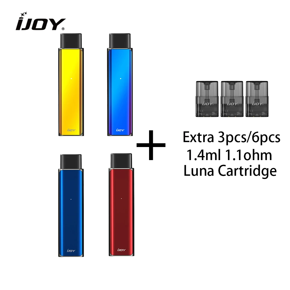Оригинальные электронные сигареты IJOY Luna Pod с емкостью картриджа 350 мАч 1 4 мл без