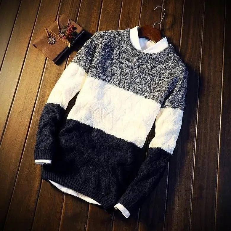 

New men's sweater in autumn and winter men's Korean Trend crew neck student youth Top Men's wear Warm clothes comfortable