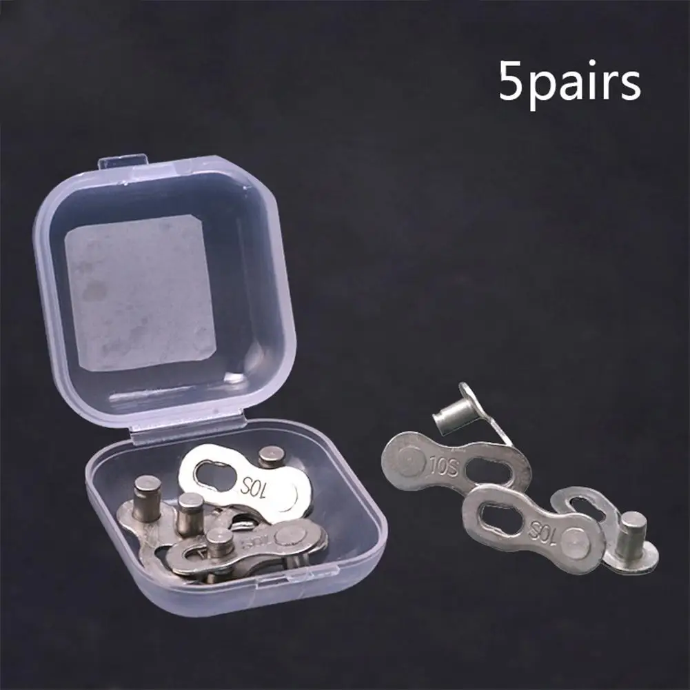 

5 пар велосипедных цепи, коннектор для 8/7/6 скоростей/9 скоростей/10 скоростей/11 скоростей/12 скоростей, односкоростная цепная пряжка