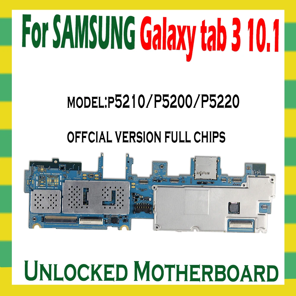 Оригинальная разблокированная материнская плата для Samsung Galaxy Tab 3 10. 0 P5210 P5200