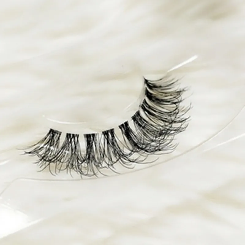 3D стерео пачкающие шелковые белковые накладные ресницы естественная точность