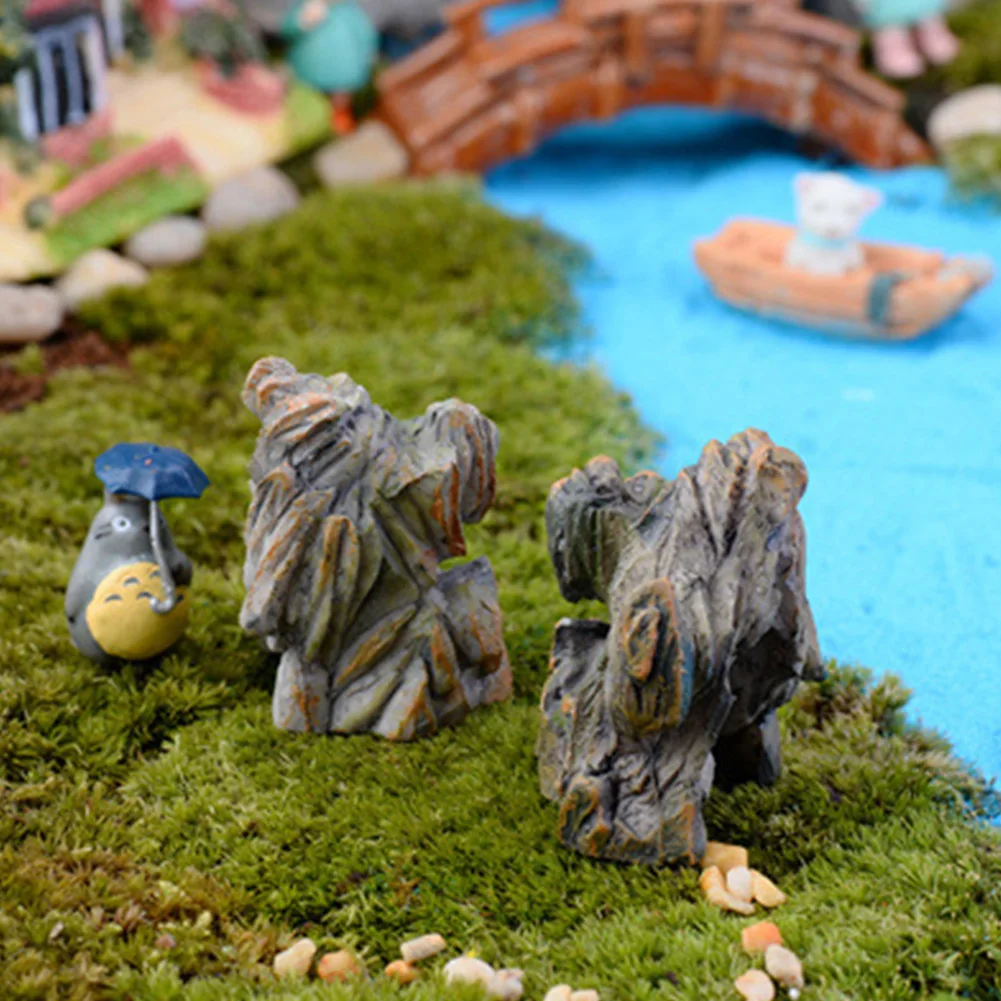 Фигурки из смолы Искусственный горный пейзаж миниатюрные украшения для офиса