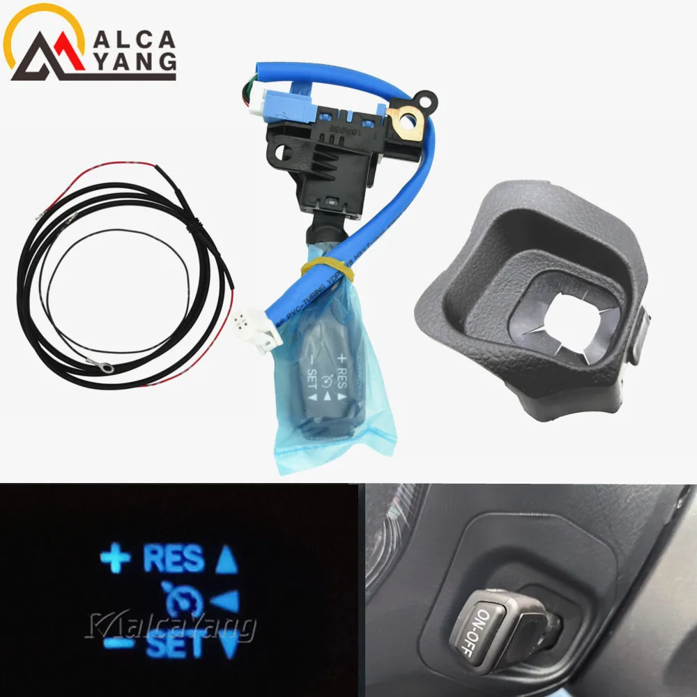 

LED Blue Cruise Control Switch 84632-34011 + 45186-0G030-E0 Steering Wheel Cover + Wire Screws For Toyota Land Cruiser Prado