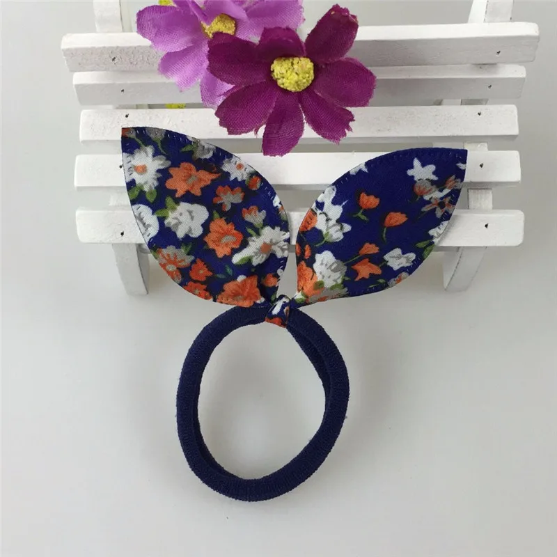 10 шт. Женские аксессуары для волос милые цветочные банты эластичные повязки