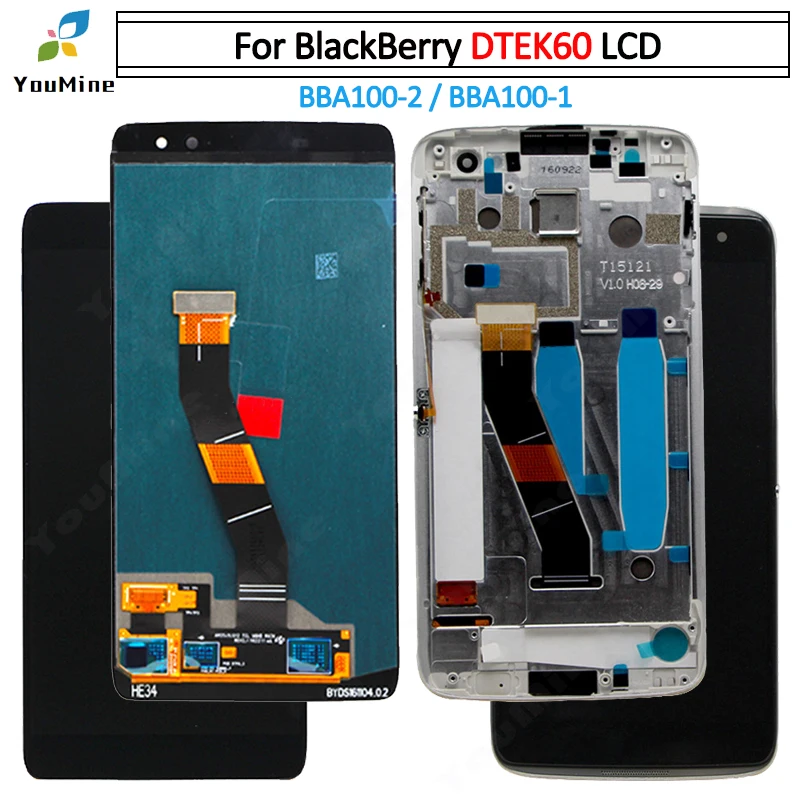 Для Blackberry Dtek60 ЖК-дисплей сенсорный экран дигитайзер с рамкой в сборе запасные
