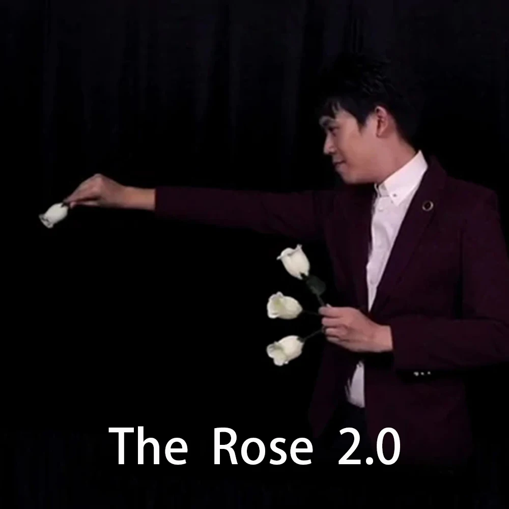 The Rose 2 0 Волшебные трюки для сцены уличная магия One Change to Four Roses Flower Appearing Magica Gimmick Props