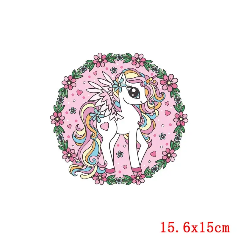 Единорог Железный На переноске теплопередачи ПВХ патч для одежды Сделай Сам