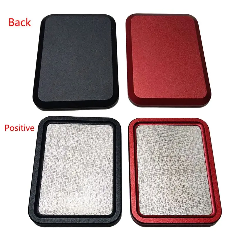 

Stainless Steel Rectangle Billiard Pool Cue Tip Sander Snooker Stick Burnisher Shaper File Polished Repair One Piece Durable