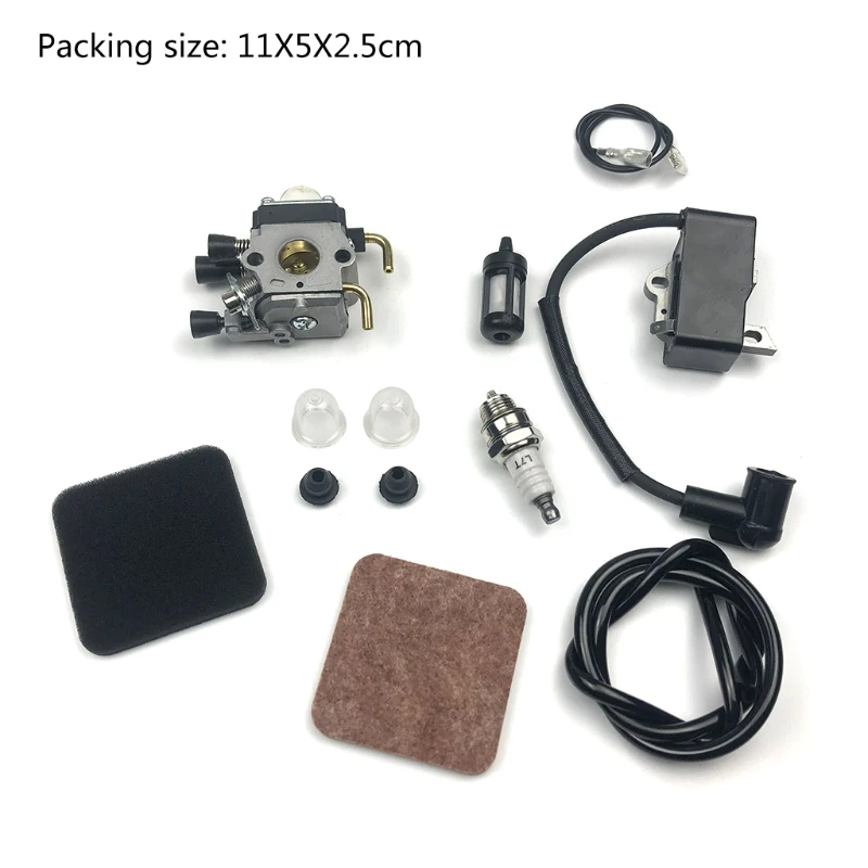 

Carburetor Ignition Coil Air Fuel Filter Primer Bulb for FS80R FS85 FS80 HS80 HT75 HS75 HS85 KM85