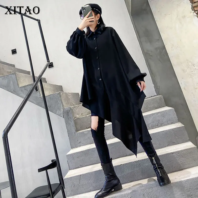 XITAO Harajuku необычные женские топы модные рубашки большого размера плюс трендовая
