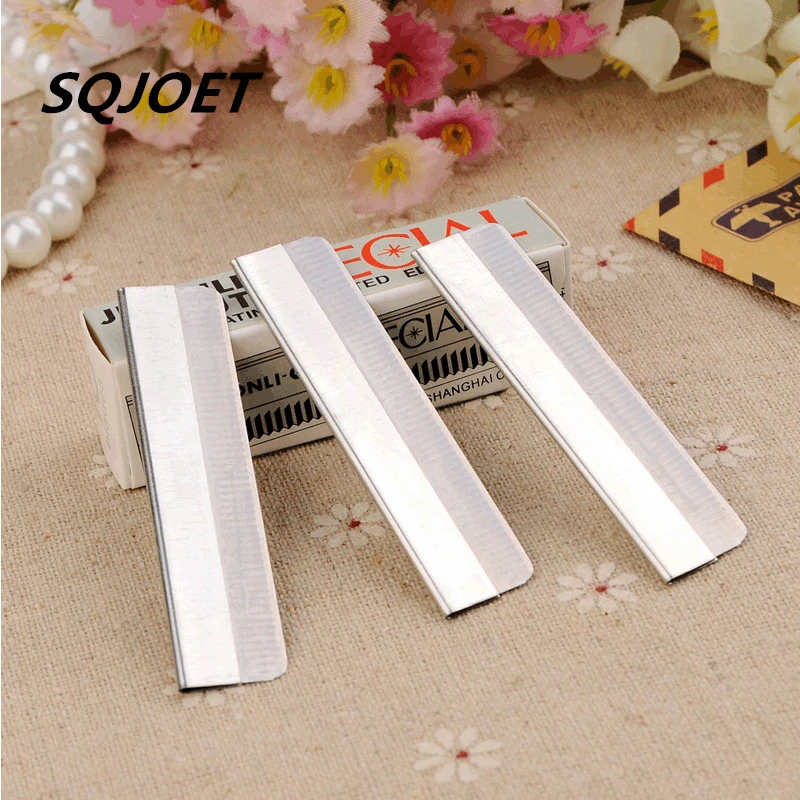 10pcs/pack Eyebrow Trimmer Blades Cutter Equipment Super Feather Cut Special Platinum Coated Edge Razor | Красота и здоровье