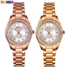 SKMEI Модные женские кварцевые часы, инновационные наручные часы с бриллиантами, женские часы, водонепроницаемые, с ремешком из нержавеющей стали, женские часы 1534