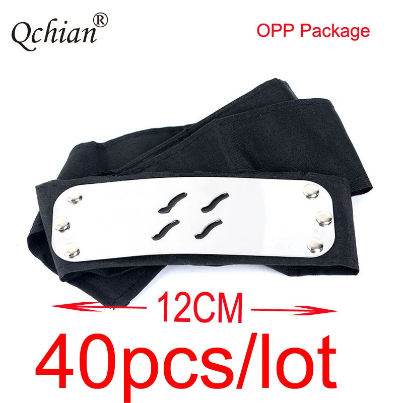 

40pcs/lot Naruto Rebellion Cosplay Headband Forehead Protector Size 4cm*10cm Halloween Carnival Show Naruto Cosplay Headwear