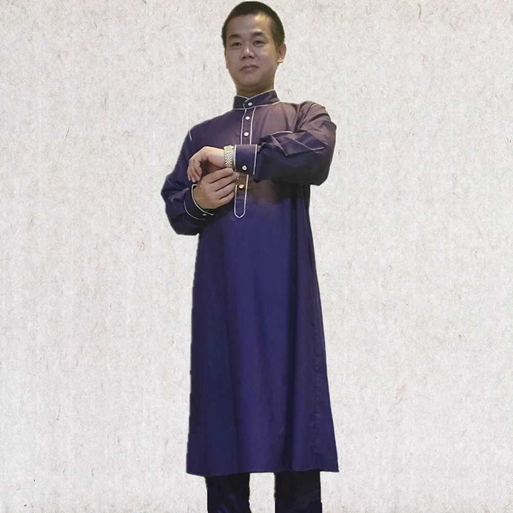 Men Arabic Abaya Homme Pakistan Saudi Arabia Muslim Ensemble Musulmane Islamic Clothing Caftan Marocain Ropa Hombre Jubba Thobe