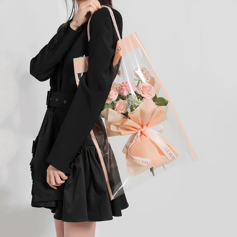 

10 шт., портативные подарочные пакеты с цветочным оформлением