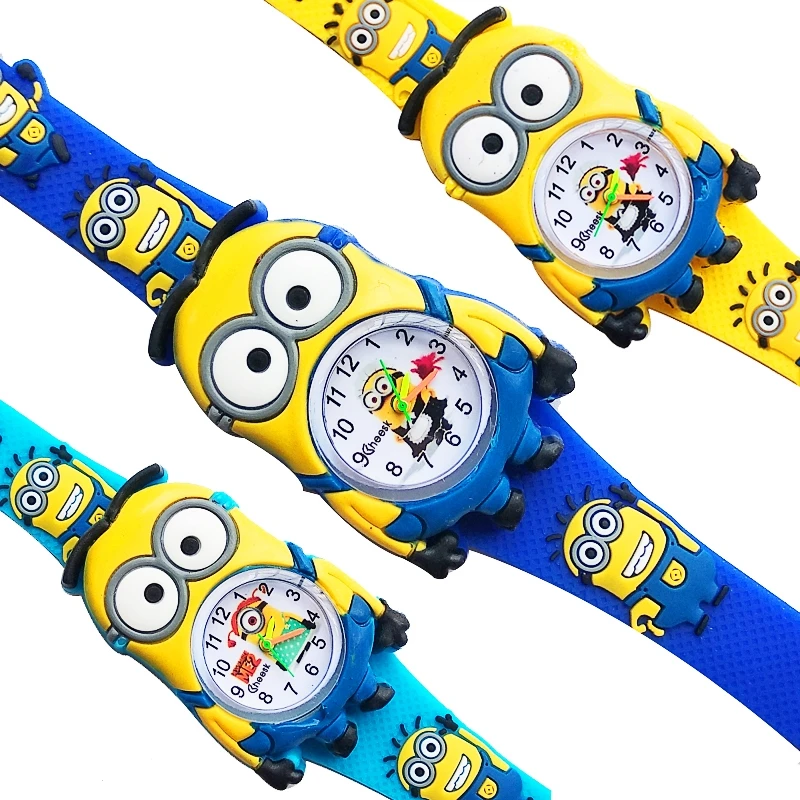 

Dropship Baby Toys Little Yellow Man Watch for Children Kids Silicone Quartz Wristwatch Fashion Boys Girls Student Clock Gifts