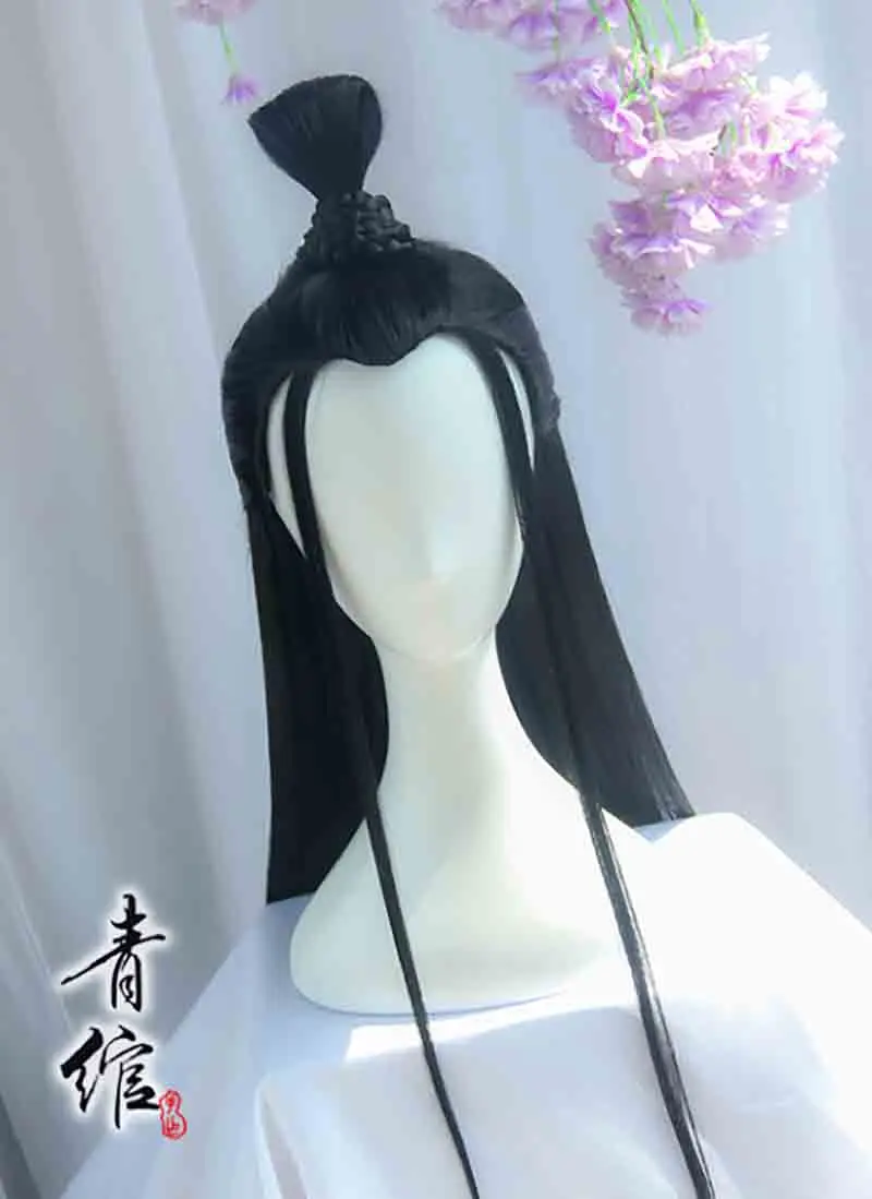 Мужские парики китайская традиция Hanfu парик головной убор мужские фантазии