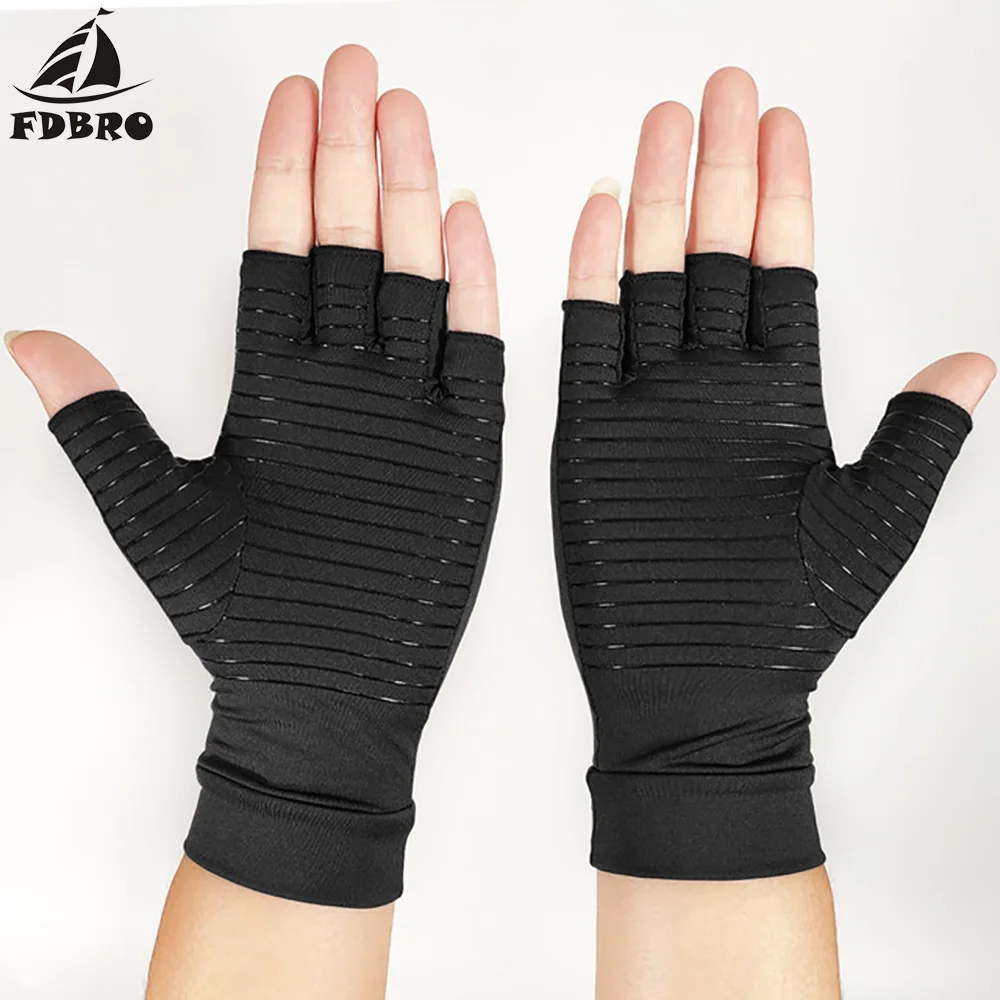 Медные компрессионные перчатки при артрите поддерживающие давление для рук