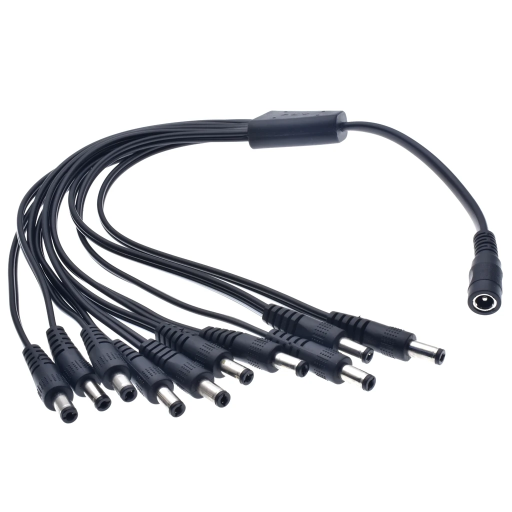 Адаптер питания постоянного тока с 1 гнездом на 10 штекерами переходник Штекерный