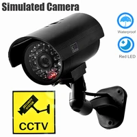 2021 fake dummy camera security cctv outdoor waterproof emulational decoy ir led wifi flash red led dummy video surveillance cam