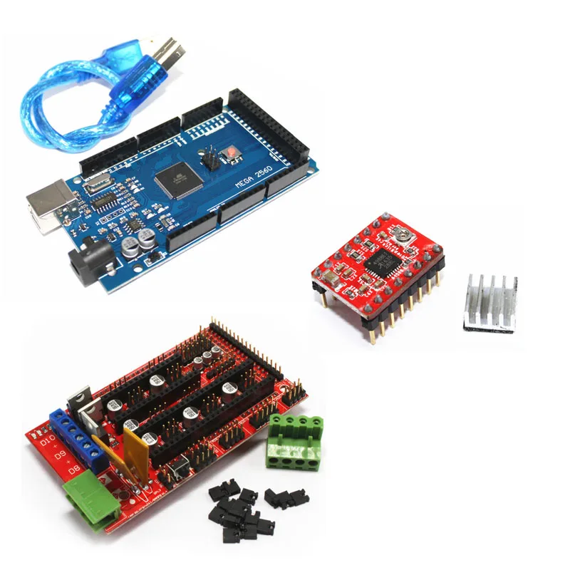 SZDOIT CNC 3-Axis Robot Arm Kit 3DOF RC Robotic Model 3D Printing Laser Engraving Assembled with Control kit Motors for Arduino