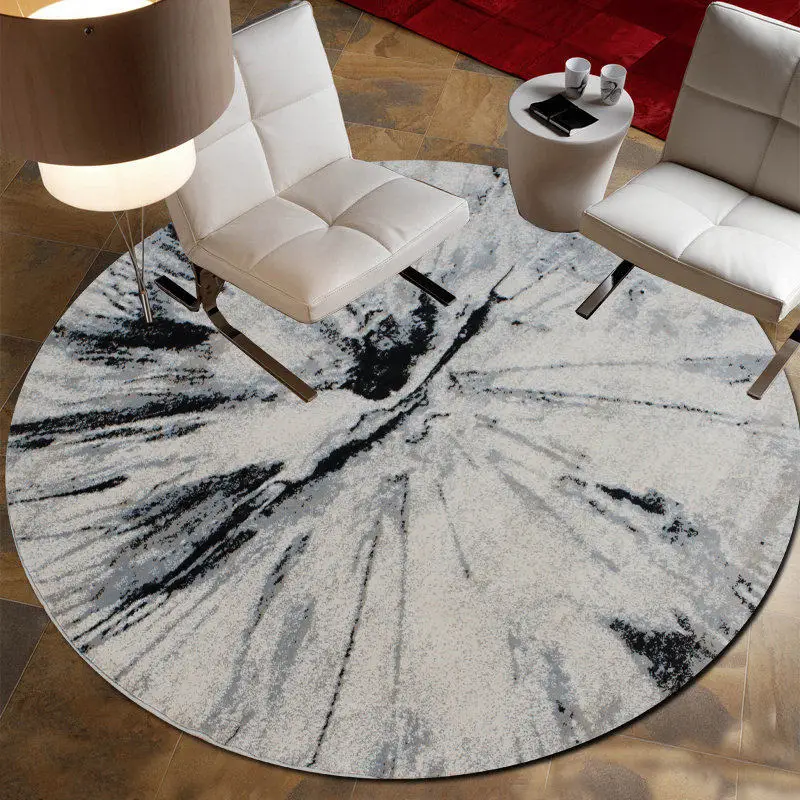 

Round Living Room Coffee Table Carpet Turkey Modern Bedroom Study Room Rug Computer Chair Polypropylene Blanket Rest Area Mat