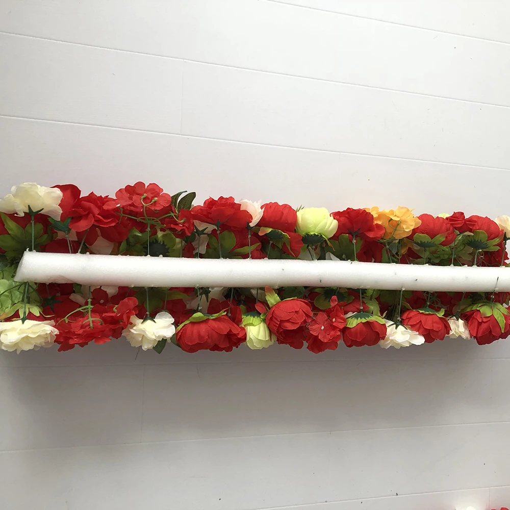 Новый дизайн 1 мл x 25 см W/шт. 5 шт./лот красная смесь цветок для Pivilon дорожки сцены