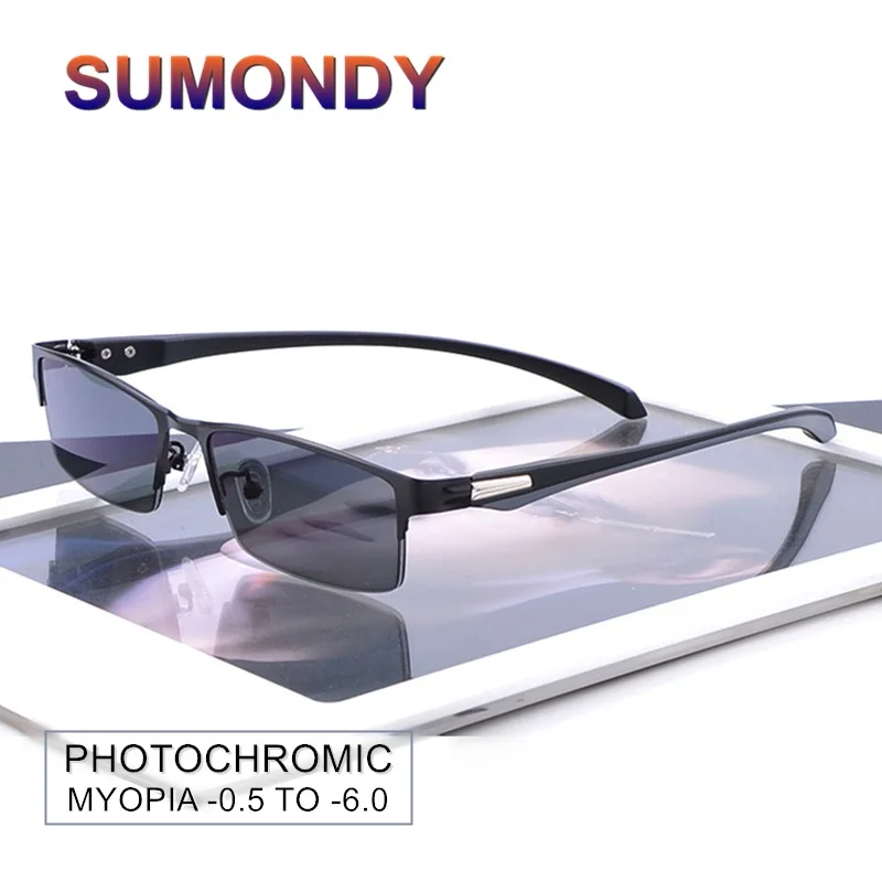 Фотохромные солнцезащитные очки SUMONDY для близорукости мужские и женские