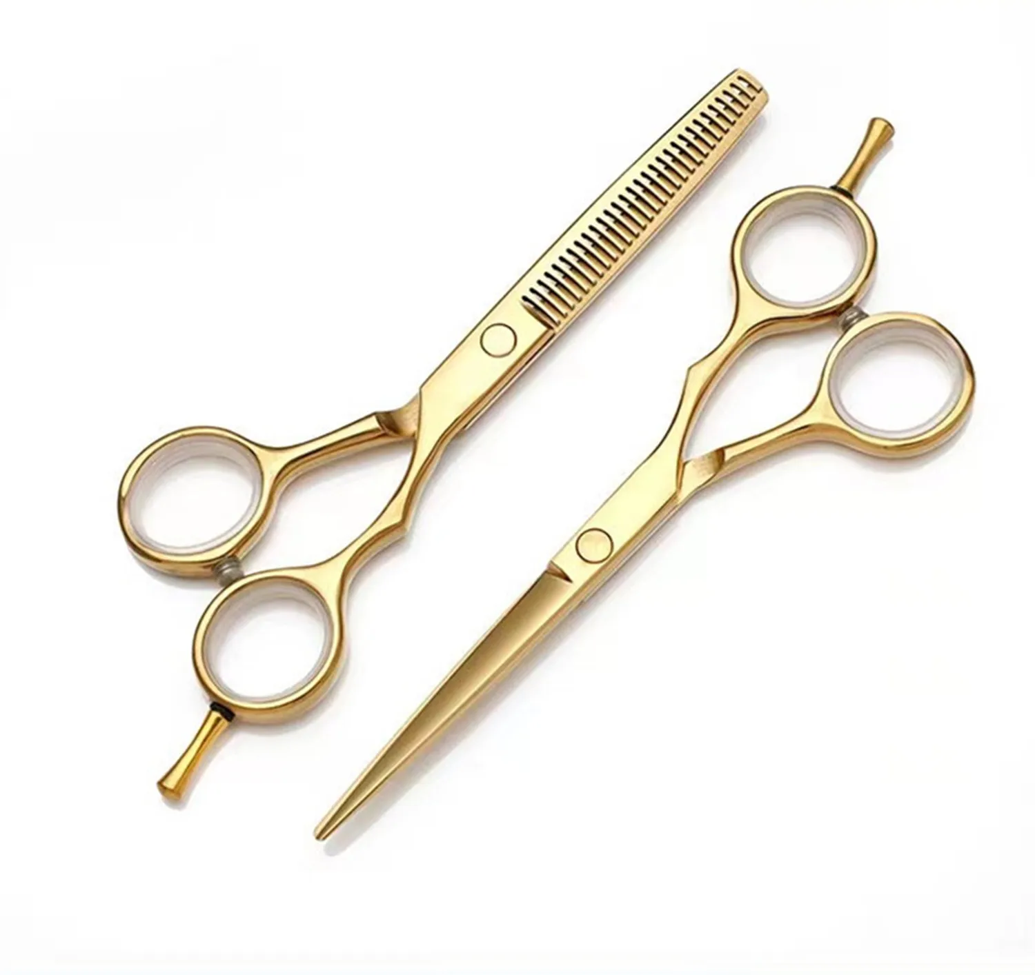 Professional 440C 6.0 Inch Hairdressing Scissors Shears Barber Cutting & Thinning Hair Scissors For Salon And Home Use