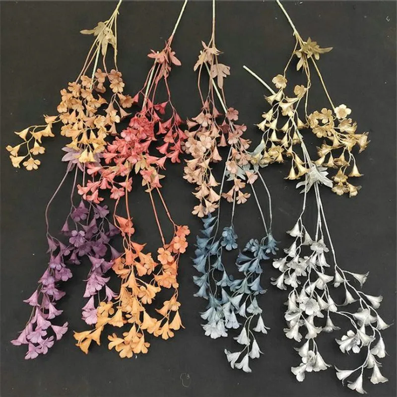 7 шт. искусственные длинные цветки колокольчики (4 стебля/штука) 33 46 дюйма осенние