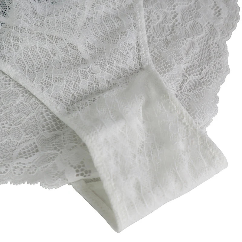 

New Women Lace Low-waist Panties Sexy Transparent Floral Briefs Soft Cotton Crotch Underpants Underwear