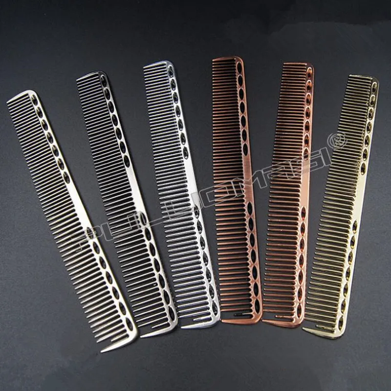 

1 Pc Stainless Steel Hair Comb Professional Hair Salon Hairdressing Combs Hair Cutting Dying Comb 2 In 1 Small Size