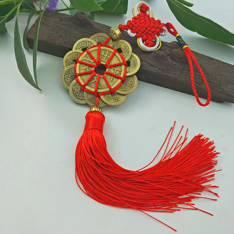 Китайские старые медные монеты десять императорских денег талисман старинное