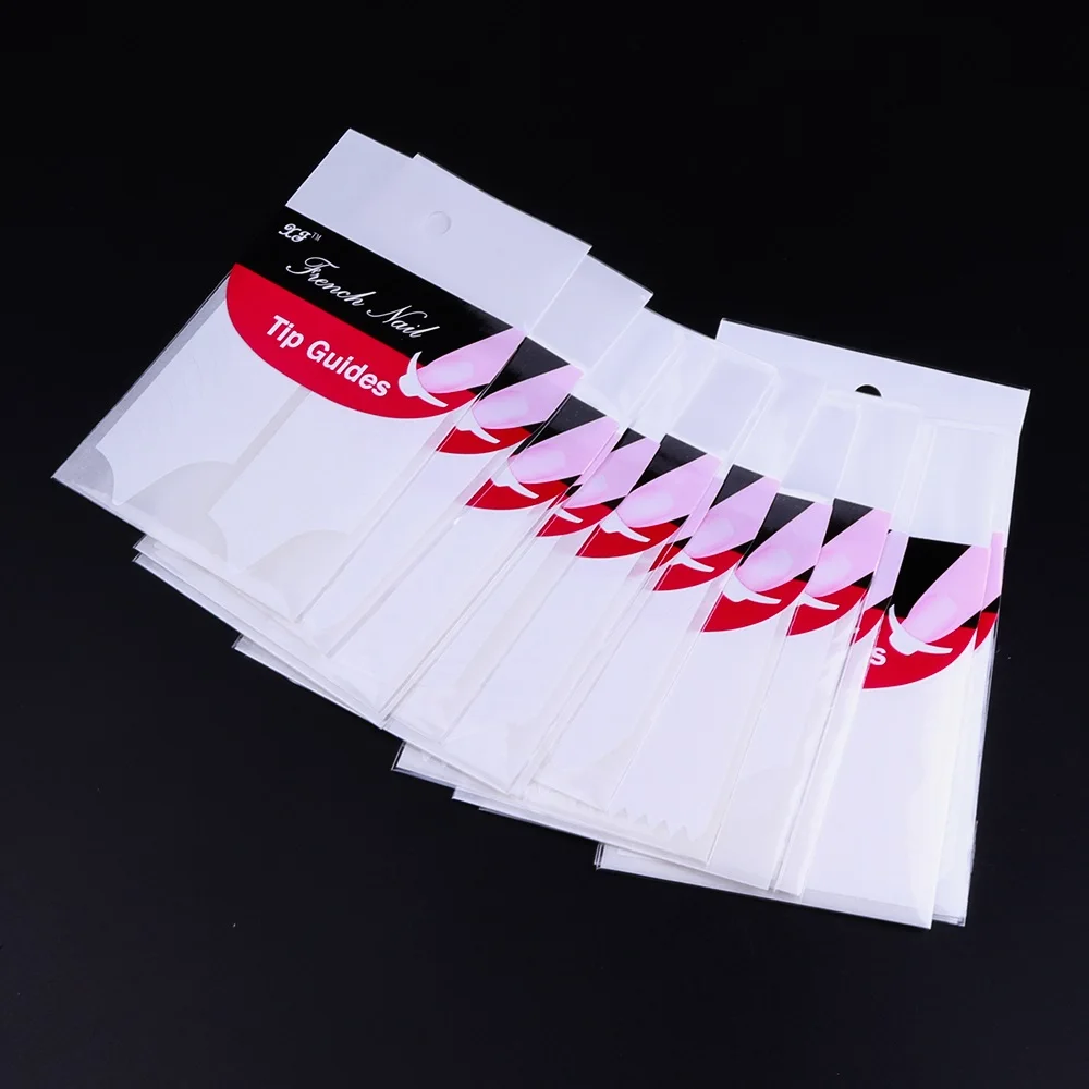 18 наклеек французские трафареты для ногтей DIY руководство дизайна Клей Дизайн