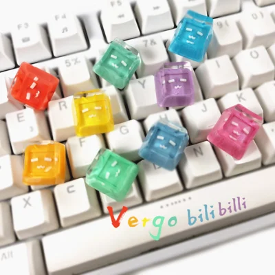 

1pc handmade resin keycap for MX switches mechanical keyboard personality backlit keycaps for bilibili