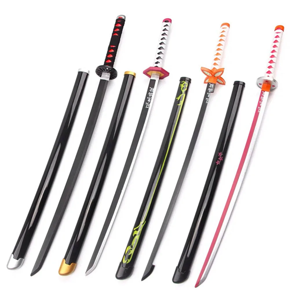 

Demon Knife COS Anime Demon Slayer Tanjiro Wife Zen Butterfly Ninja Tomioka Kayuki Wooden Sword ABS Weapon Props