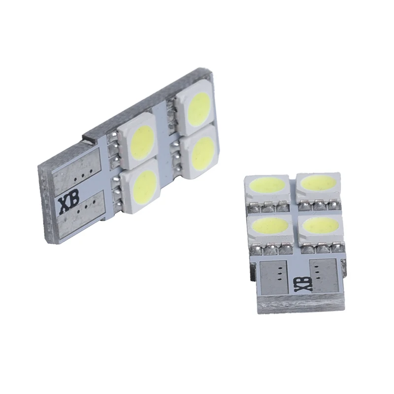 2X w5w T10 4 LED 5050 SMD безошибочный Canbus ночник ODB 360 белые Ксеноновые огни|Светодиодные
