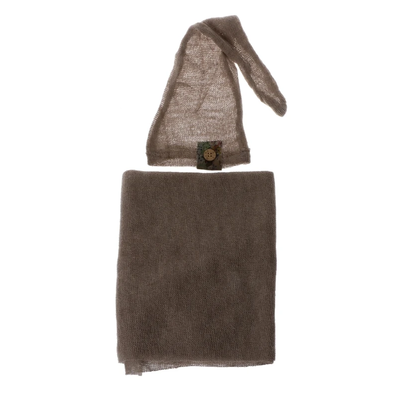 

2021 New Newborn Photo Prop Set Baby Boy Girls Photography Outfit Knitted Romper Blanket