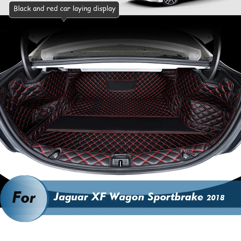 

Custom Leather Car Trunk Mats For Jaguar XF Wagon Sportbrake 2018 Rear Trunk Floor Mat Tray Carpet Mud