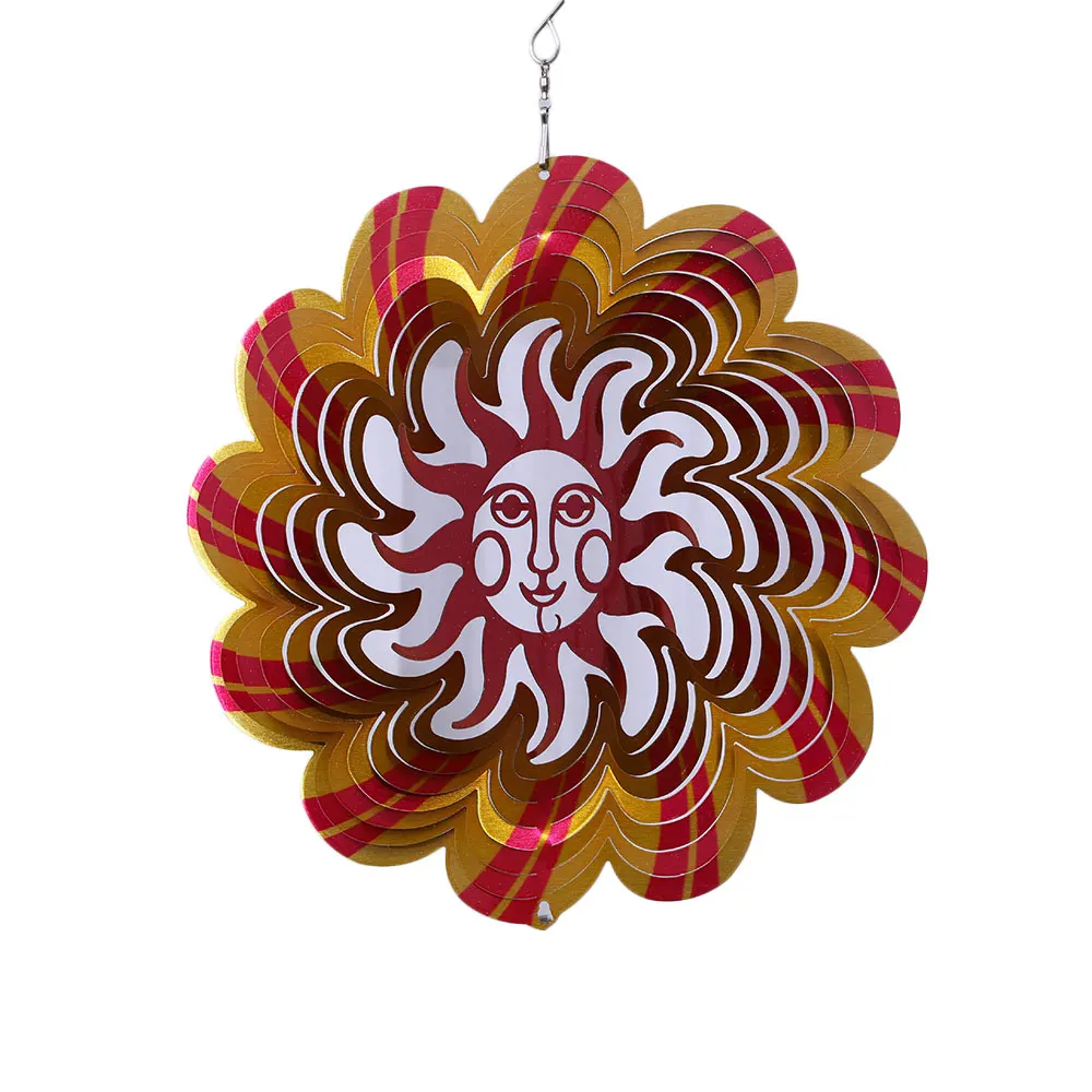 3D крытый Открытый Ветер Спиннер домашний сад украшения ремесла оконные рамы для