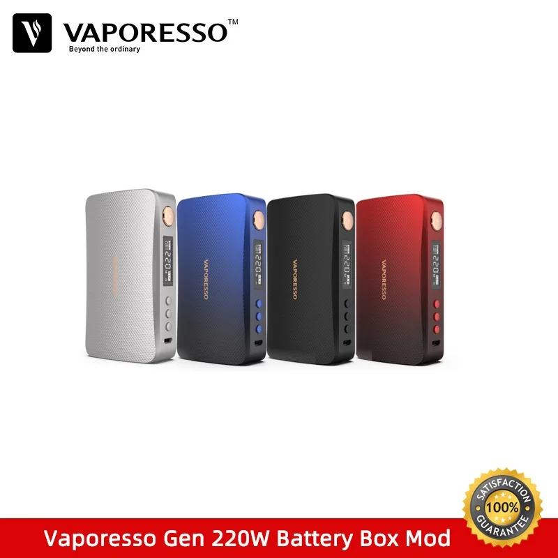 Оригинальный боксмод Vaporesso GEN 220W TC для испарителя Skrr-s испаритель на батарее 18650 VS