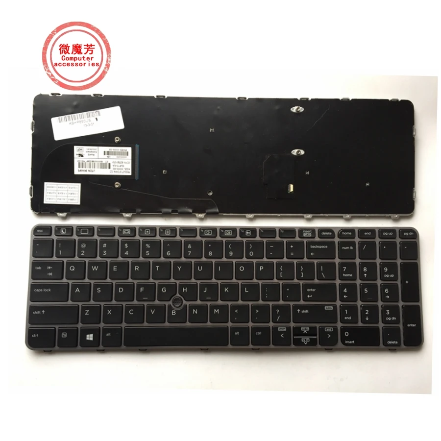 Клавиатура для ноутбука HP EliteBook 850 G3 ZBook 15u без подсветки английская | Компьютеры и