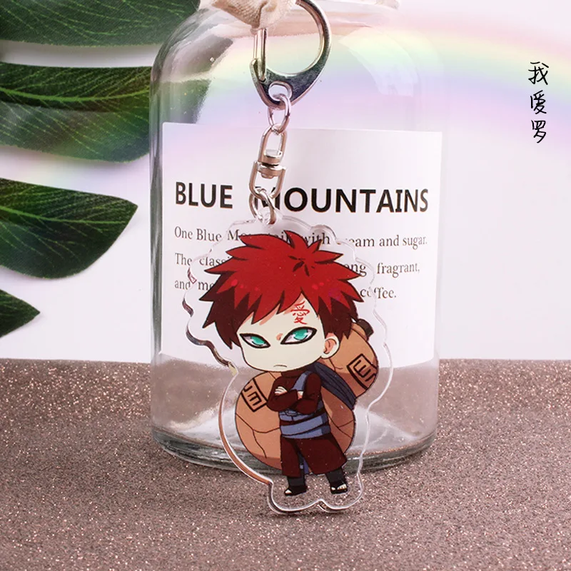 Аниме Наруто акриловый брелок Uchiha Obito Deidara Sasori Uchiha Itachi мультфильм двухсторонний кулон брелок ювелирные аксессуары - Color: 6